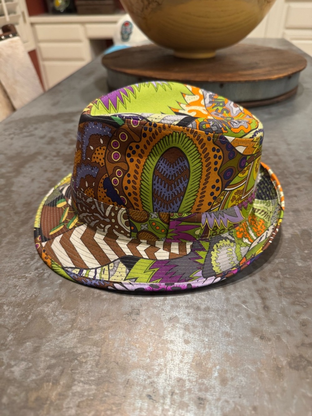 HERMES Silk Fedora Hat - Multicolor - Picture 4 of 6
